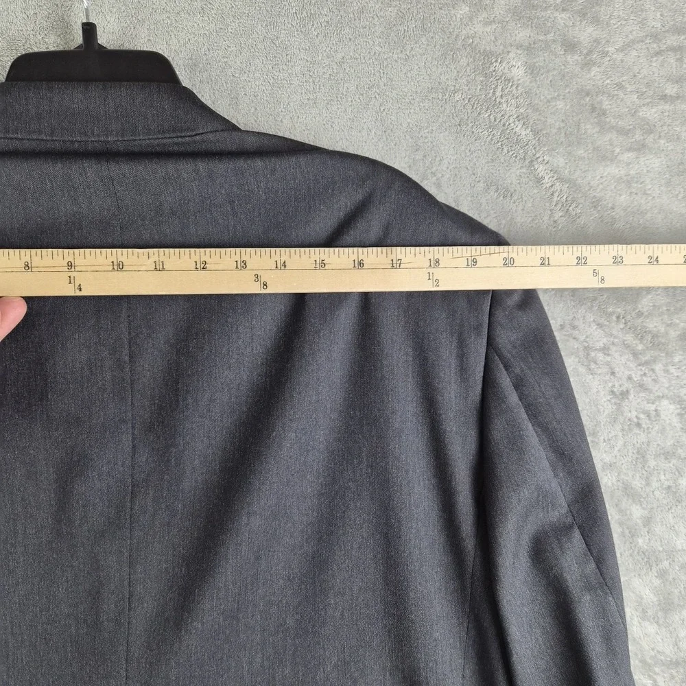 Jos A Bank Blazer Jacket Mens 44 Charcoal Gray Wool Gordon 2 Buttons Sport Coat
